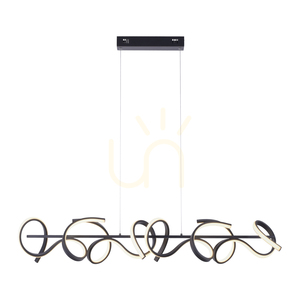 CURLS Taklampa 19033-18 Svart 4xLED small 8