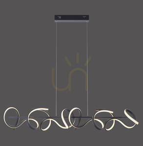 CURLS Taklampa 19033-18 Svart 4xLED small 0