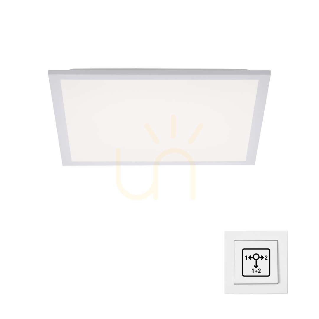 Utsikt FLAT Plafond 12201-16 Vit 2xLED FLAT Plafond 12201-16 Vit 2xLED
