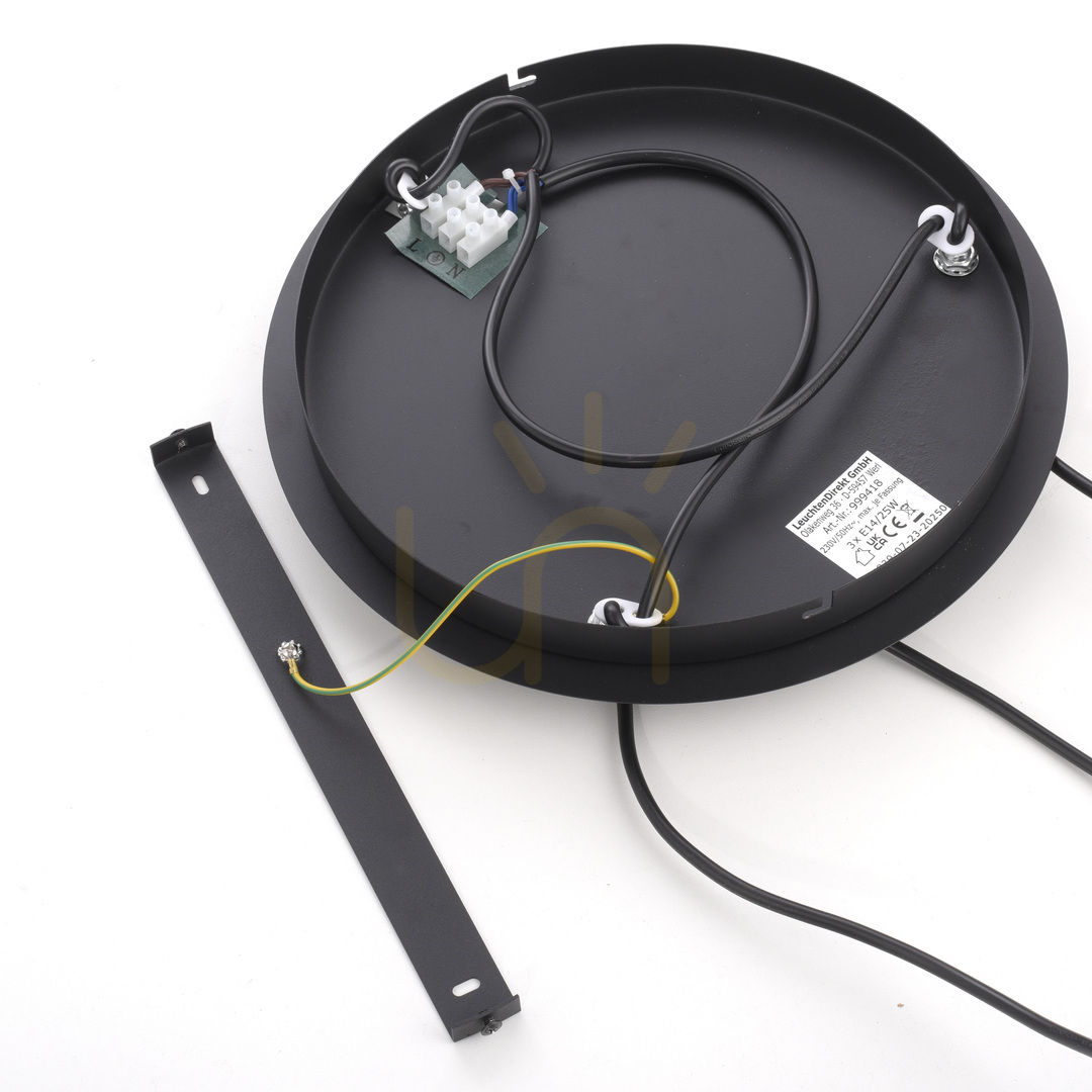 Utsikt ZEA taklampa 15424-18 svart 3×E14 ZEA taklampa 15424-18 svart 3×E14