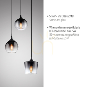 ZEA taklampa 15424-18 svart 3×E14 3 ZEA taklampa 15424-18 svart 3×E14 small 3