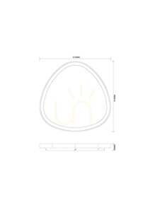 Plafond LIRIA MS756160 Guld 1xLED small 1