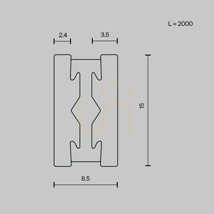 FLARITY TRX154-112B Maytoni 200 cm belysningsskena small 6