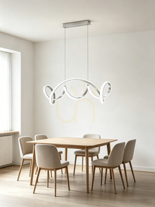 TORONTO silverfärgad pendellampa 105 cm 7095-0163 Aviano small 0
