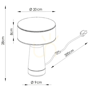 AXO skrivbordslampa olivgrön small 7
