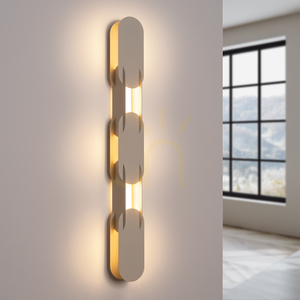 CHAIN 91 beige LED-vägglampa 3000K small 2