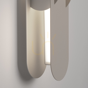 CHAIN 91 beige LED-vägglampa 4000K small 3