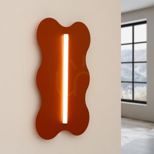 KLOVER vägglampa ockraröd small 2