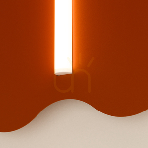 KLOVER vägglampa ockraröd small 4