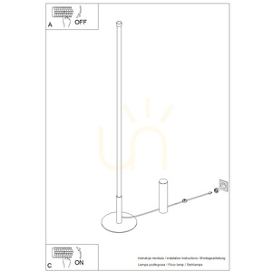 TRANG brun 3000K golvlampa small 7
