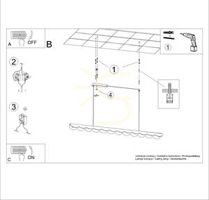 Thoro BISCUIT 130 röd LED-pendellampa 3000 K 16 W 131 cm small 10