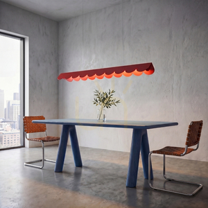 Thoro BISCUIT 130 röd LED-pendellampa 3000 K 16 W 131 cm small 12