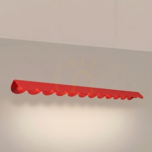 Thoro BISCUIT 130 röd LED-pendellampa 3000 K 16 W 131 cm small 2