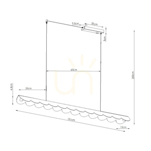 BISCUIT 130 röd LED 4000K taklampa small 9