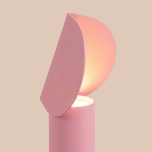 BISCUIT rosa LED skrivbordslampa 3000K small 4
