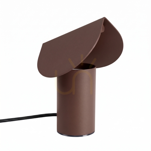Kontrollera BISCUIT brun LED skrivbordslampa 3000K