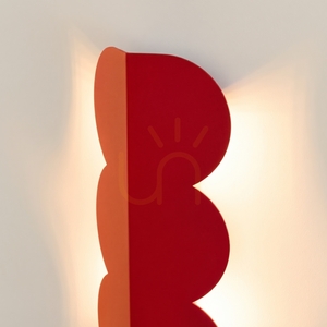 BISCUIT vägglampa röd small 3