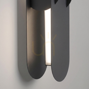 CHAIN 91 svart LED-vägglampa 3000K small 3