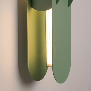 CHAIN 91 sage LED-vägglampa 3000K small 3