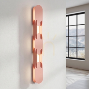 CHAIN 91 persika LED-vägglampa 4000K small 2
