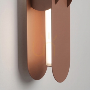 CHAIN 91 mocca LED-vägglampa 4000K small 3