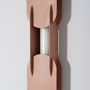 CHAIN 91 mocca LED-vägglampa 4000K small 4