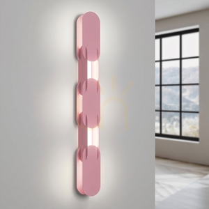 CHAIN 91 vägglampa rosa LED 4000K small 2
