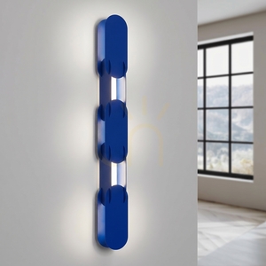CHAIN 91 ultramarin LED-vägglampa 4000K small 2