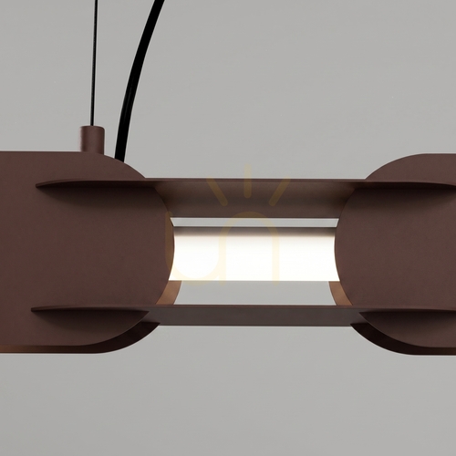 Kontrollera Thoro CHAIN 91 LED-pendellampa, brun, 4000 K