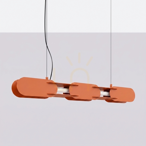 Kontrollera CHAIN 91 ockraröd LED 4000K pendellampa