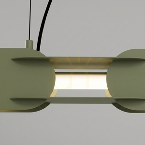 CHAIN 91 taklampa olivgrön LED 4000K small 3