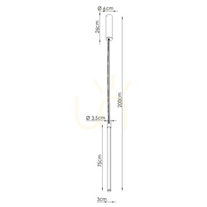 TRANG 75 ockraröd LED 3000K taklampa small 6