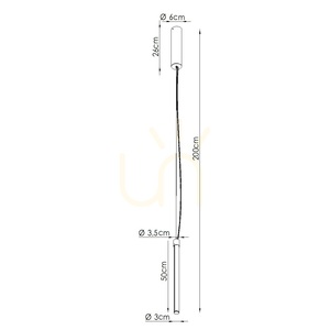 TRANG 50 röd LED 4000K taklampa small 6