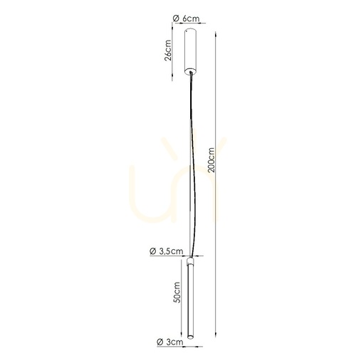 Kontrollera Thoro TRANG 50 TH.884 LED-pendellampa, gul, 4000 K