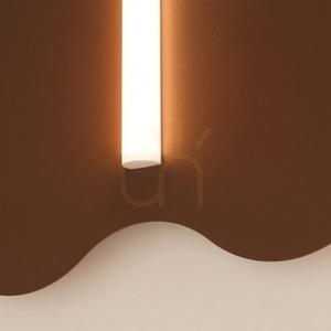 KLOVER vägglampa brun small 4