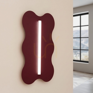KLOVER vägglampa vinröd small 2