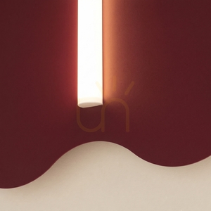 KLOVER vägglampa vinröd small 4