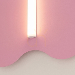 KLOVER vägglampa rosa small 4