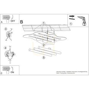 Plafond KLOVER rosa small 7