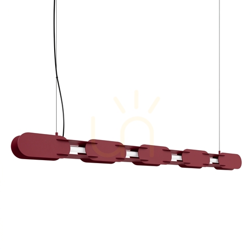 Kontrollera CHAIN 158 vinröd LED 3000K taklampa