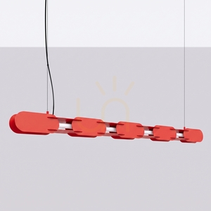 CHAIN 158 röd LED 3000K taklampa small 1