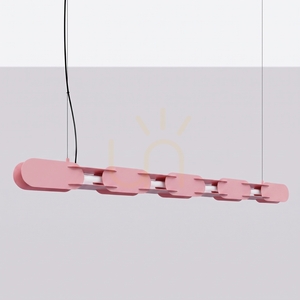 Thoro CHAIN 158 rosa LED-pendellampa 3000 K TH.1029 small 1
