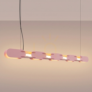 Thoro CHAIN 158 rosa LED-pendellampa 3000 K TH.1029 small 2