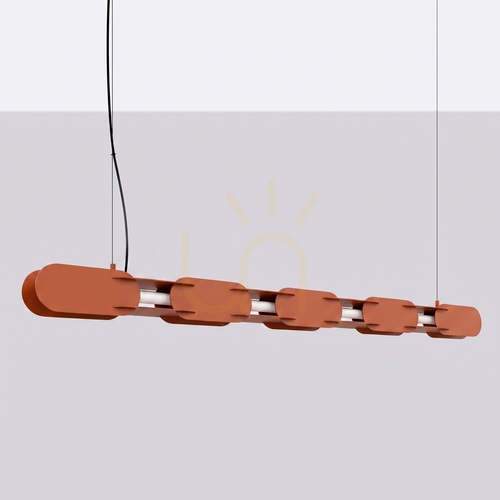 Kontrollera CHAIN 158 ockraröd LED 4000K pendellampa