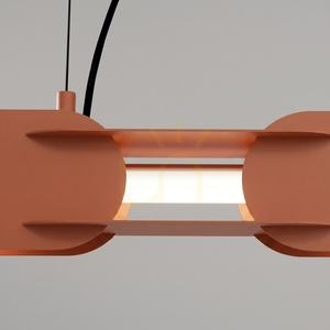 CHAIN 158 ockraröd LED 4000K pendellampa small 3