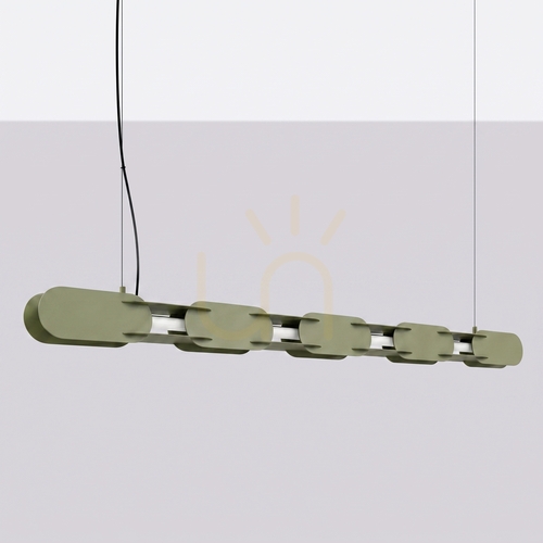 Kontrollera CHAIN 158 pendellampa olivgrön LED 4000K