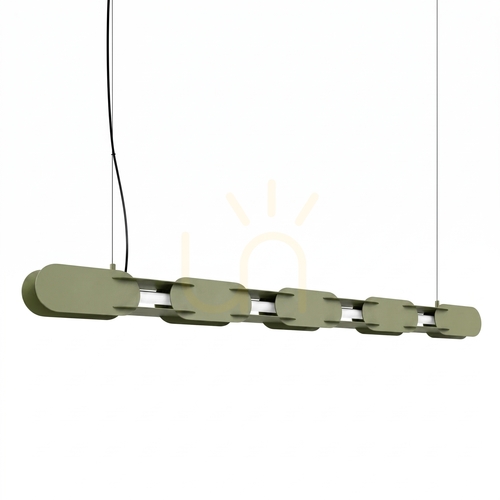 Kontrollera CHAIN 158 pendellampa olivgrön LED 4000K