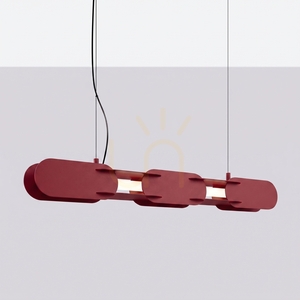 CHAIN 91 vinröd LED 4000K taklampa small 1