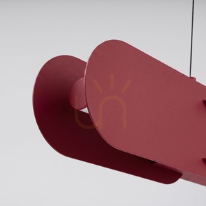 CHAIN 91 vinröd LED 4000K taklampa small 4