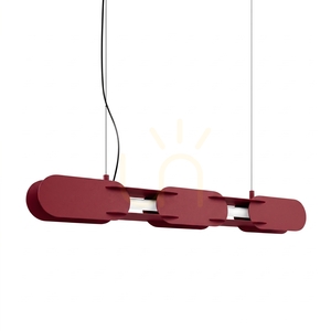 CHAIN 91 vinröd LED 4000K taklampa small 0